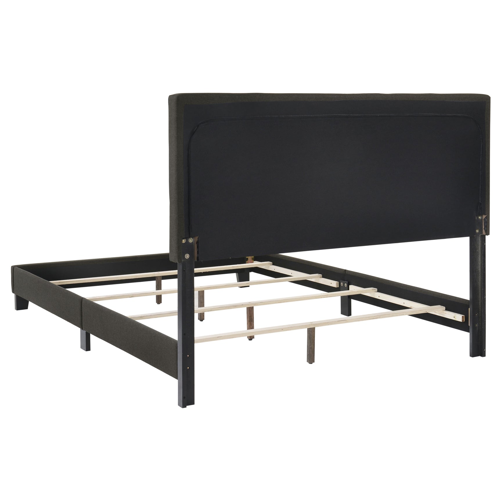 Mapes Upholstered Full Panel Bed Charcoal - Tampa Furniture Outlet