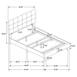 Mapes Upholstered Queen Panel Bed Charcoal - Tampa Furniture Outlet