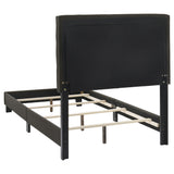 Mapes Upholstered Twin Panel Bed Charcoal - Tampa Furniture Outlet