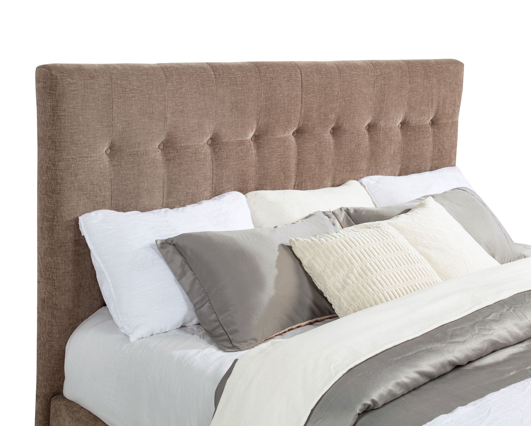 Senna Upholstered Queen Audio Flame Visualizer Bed Brown - Tampa Furniture Outlet