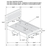 Soledad Upholstered Full Storage Panel Bed Grey - Tampa Furniture Outlet