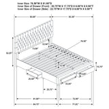 Soledad Upholstered Eastern King Storage Bed Light Grey - Tampa Furniture Outlet