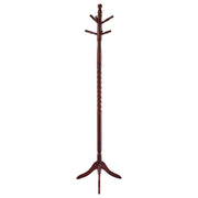 Tampa Furniture Outlet - Coaster - Riona 6 Hook Freestanding Wood Coat Rack Hat Hanger Merlot - 3058