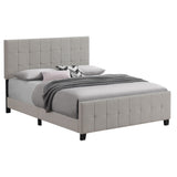 Fairfield Upholstered Eastern King Panel Bed Beige - Tampa Furniture Outlet
