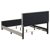 Fairfield Upholstered Eastern King Panel Bed Beige - Tampa Furniture Outlet