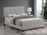 Fairfield Upholstered Queen Panel Bed Beige - Tampa Furniture Outlet