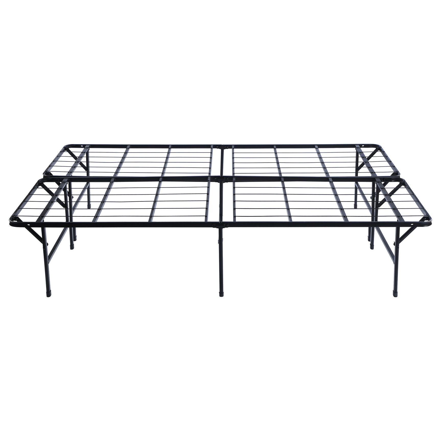 Mabel Metal Queen Mattress Support Platform Bed Black - Tampa Furniture Outlet