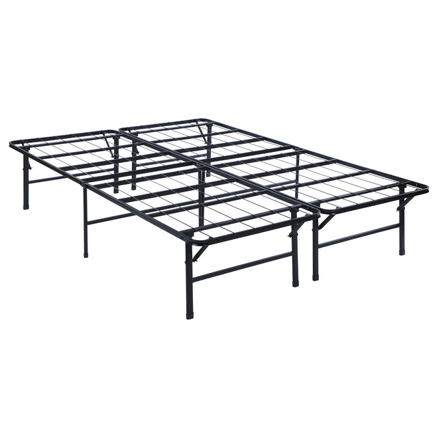 Tampa Furniture Outlet - Coaster - Mabel Metal Queen Mattress Support Platform Bed Black - 305957Q