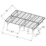 Mabel Metal Queen Mattress Support Platform Bed Black - Tampa Furniture Outlet
