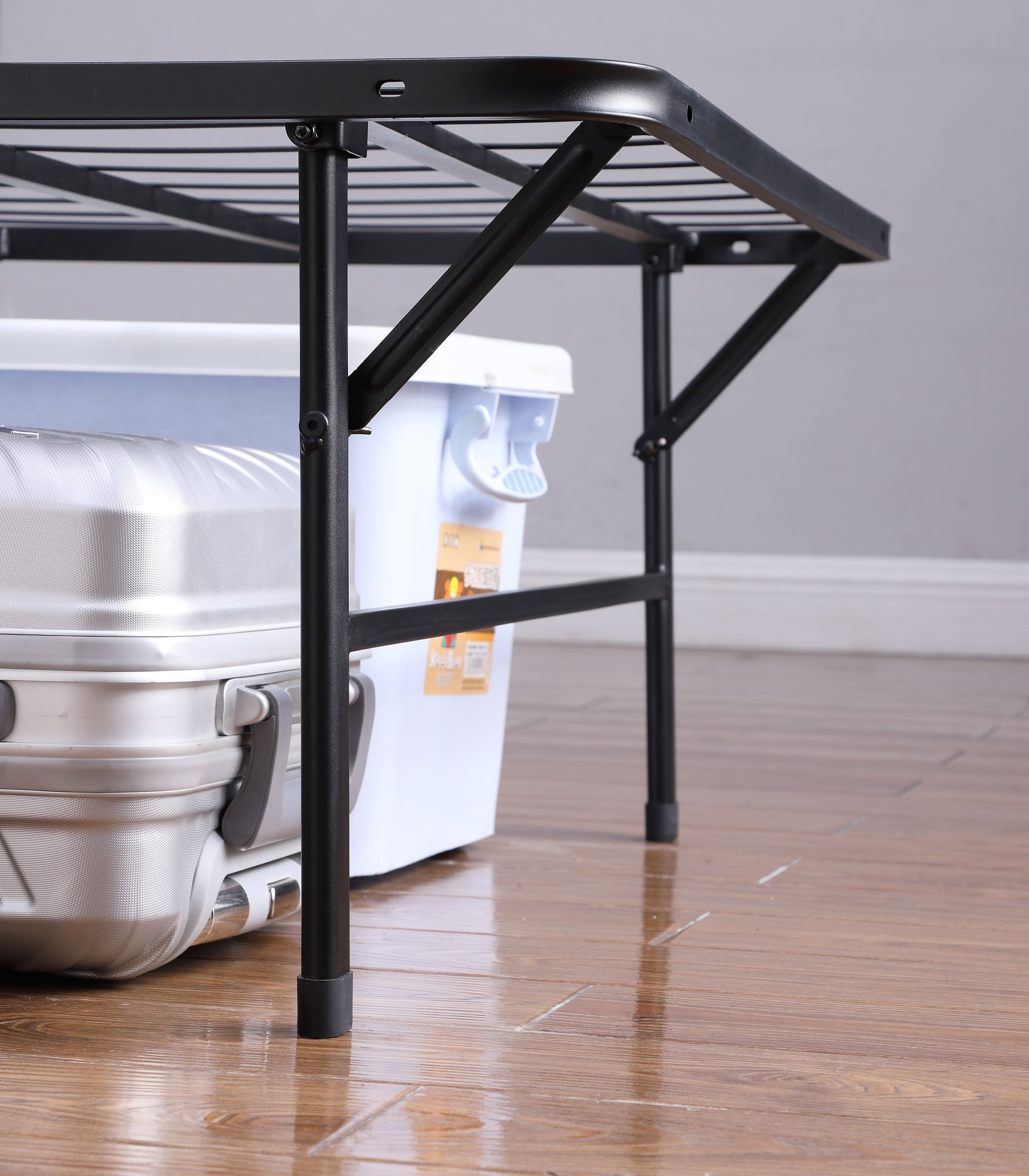 Mabel Metal Twin Mattress Support Platform Bed Black - Tampa Furniture Outlet