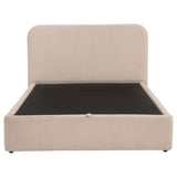Anders Upholstered Queen Storage Lift Platform Bed Beige