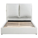 Gwendoline Upholstered Queen Panel Bed White - Tampa Furniture Outlet