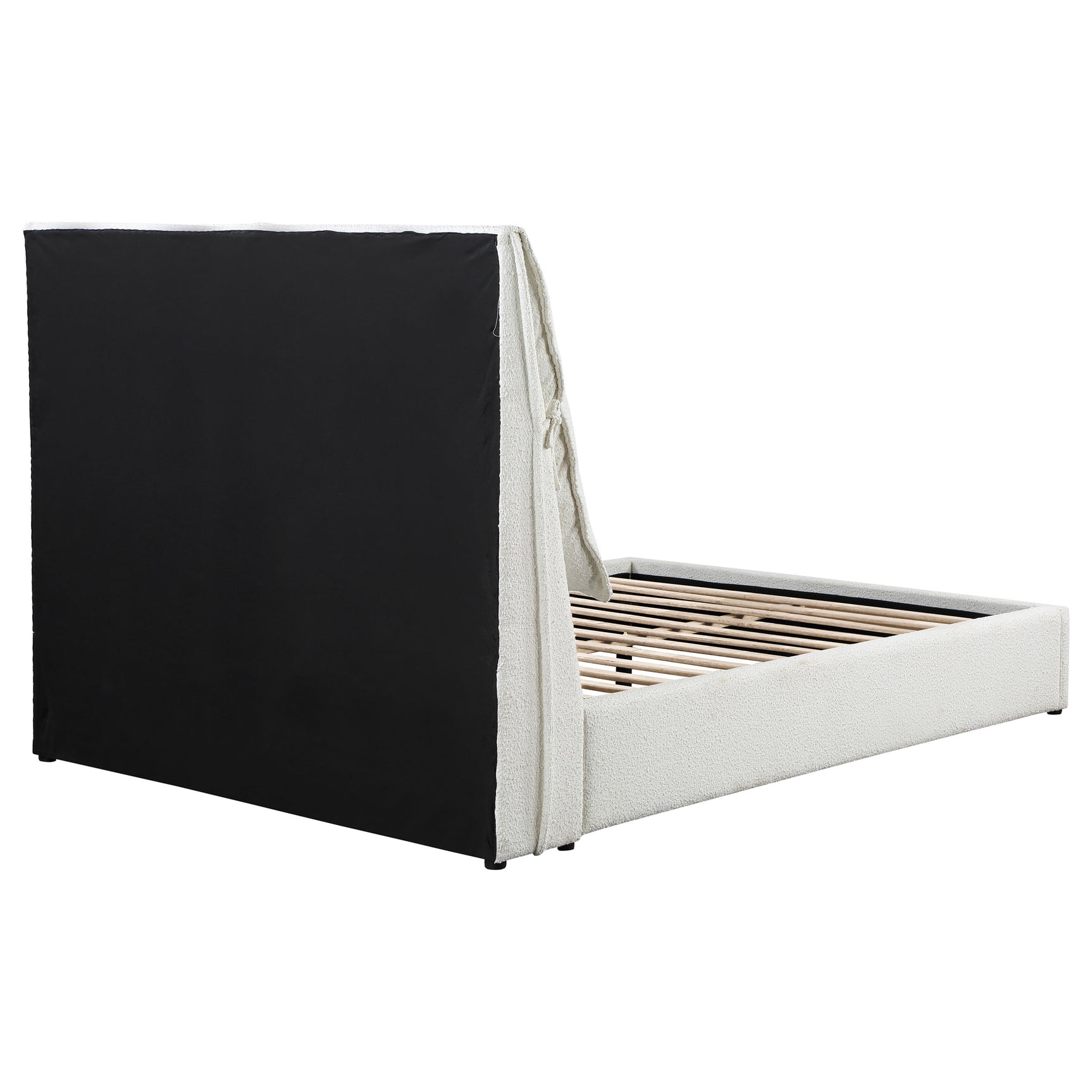 Gwendoline Upholstered Queen Panel Bed White - Tampa Furniture Outlet