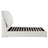 Gwendoline Upholstered Queen Panel Bed White - Tampa Furniture Outlet