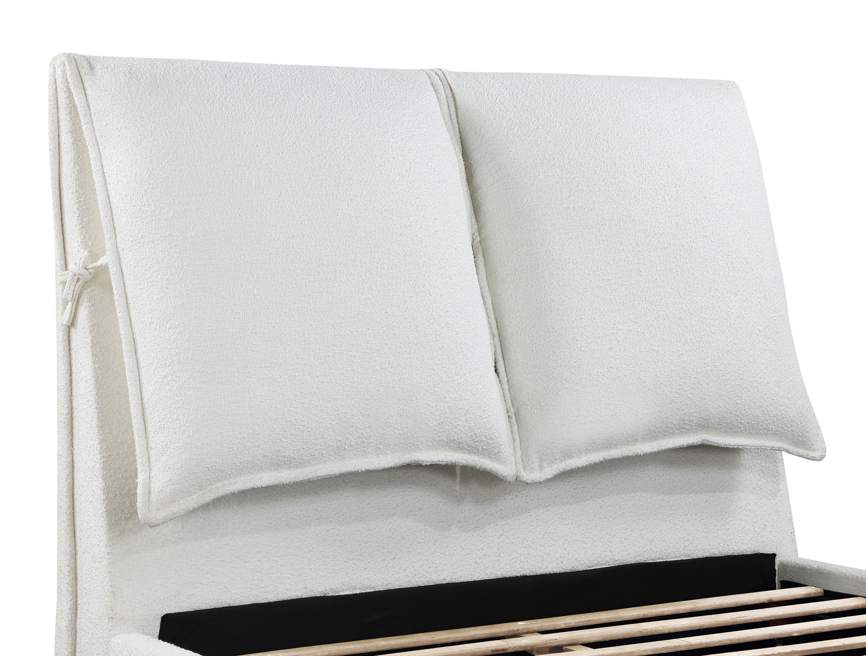 Gwendoline Upholstered Queen Panel Bed White - Tampa Furniture Outlet