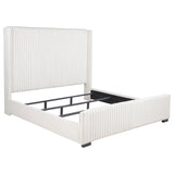 Tampa Furniture Outlet - Coaster - Natasha 65-inch Upholstered California King Bed Cream - 306051KW