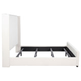 Natasha 65-inch Upholstered California King Bed Cream - Tampa Furniture Outlet