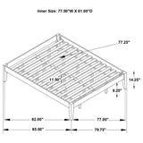 Hounslow Eastern King Universal Platform Bed White - Tampa Furniture Outlet