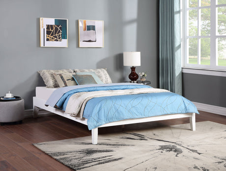Hounslow Queen Universal Platform Bed White - Tampa Furniture Outlet