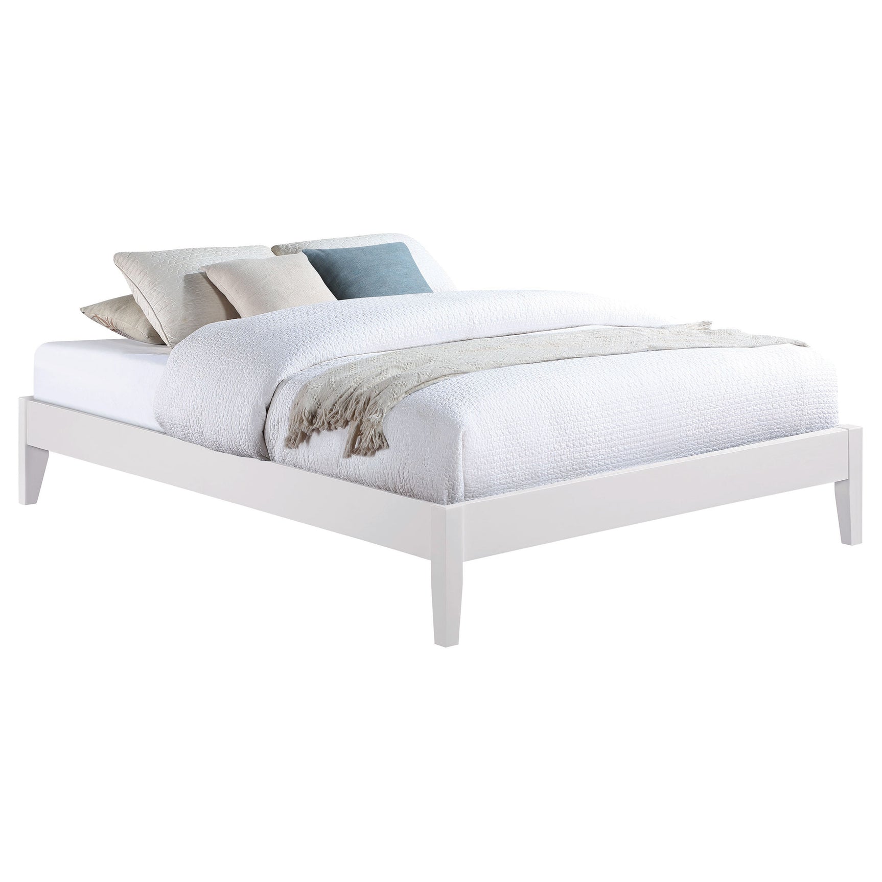 Hounslow Queen Universal Platform Bed White - Tampa Furniture Outlet