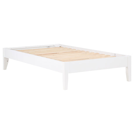 Tampa Furniture Outlet - Coaster - Hounslow Twin Universal Platform Bed White - 306128T