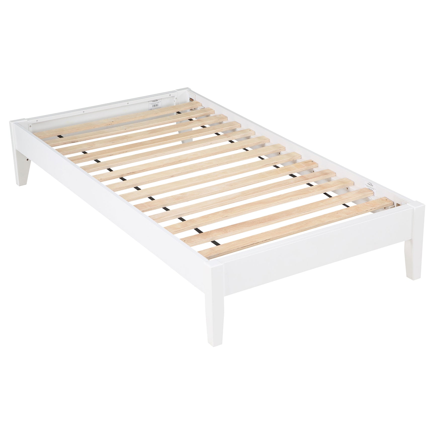 Hounslow Twin Universal Platform Bed White - Tampa Furniture Outlet