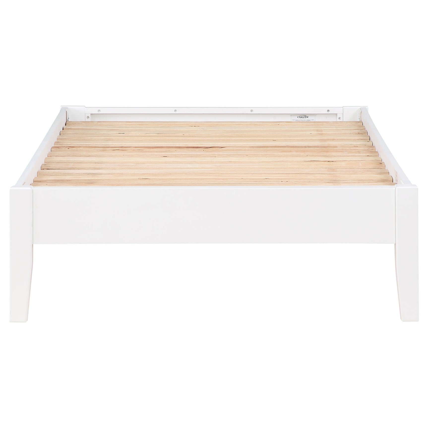 Hounslow Twin Universal Platform Bed White - Tampa Furniture Outlet