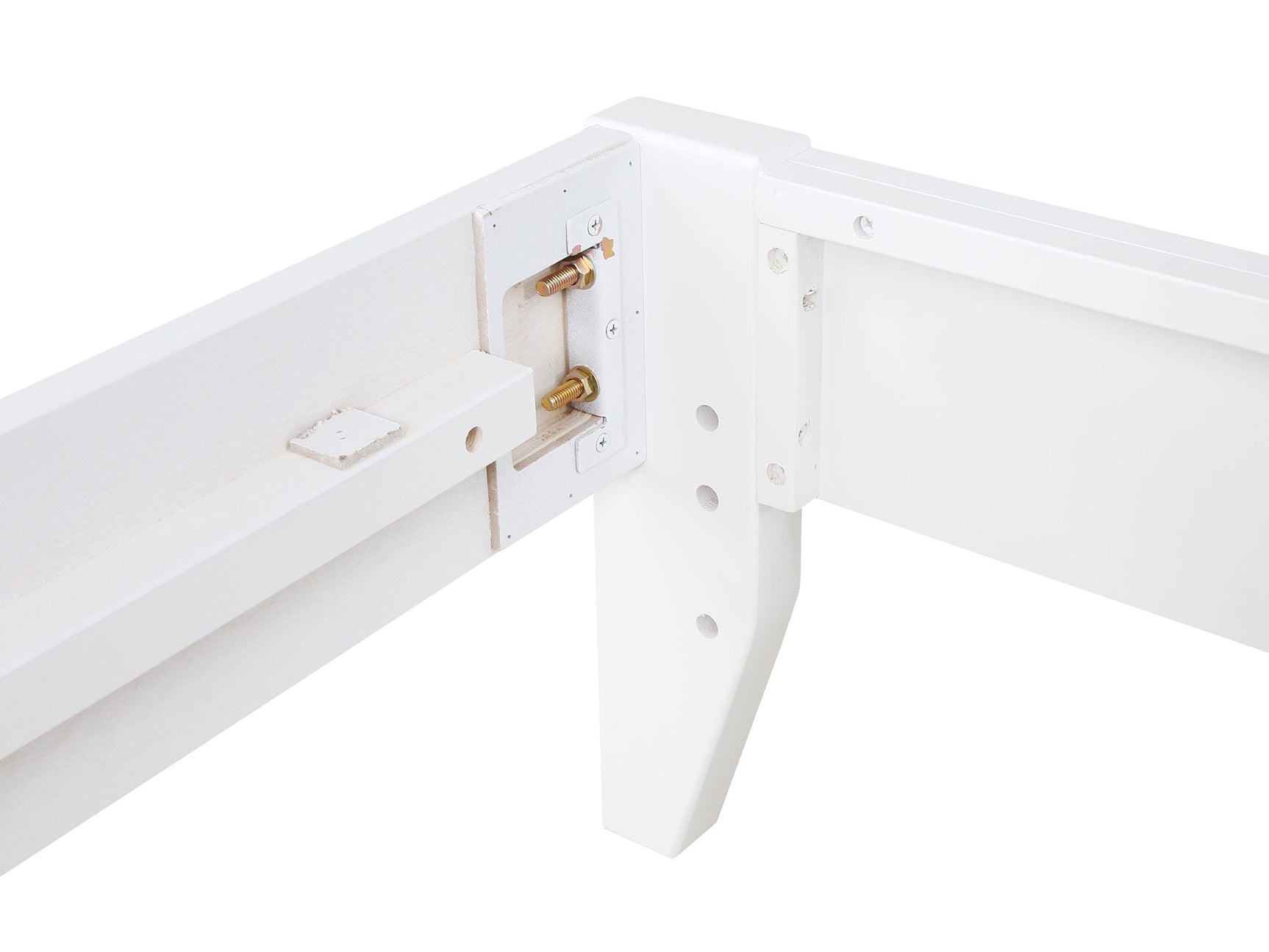 Hounslow Twin Universal Platform Bed White - Tampa Furniture Outlet