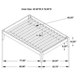 Hounslow Twin Universal Platform Bed White - Tampa Furniture Outlet