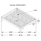 Hounslow California King Universal Platform Bed Black - Tampa Furniture Outlet