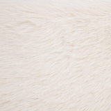 Rebecca Faux Fur Upholstered Eastern King Bed Cream - Tampa Furniture Outlet