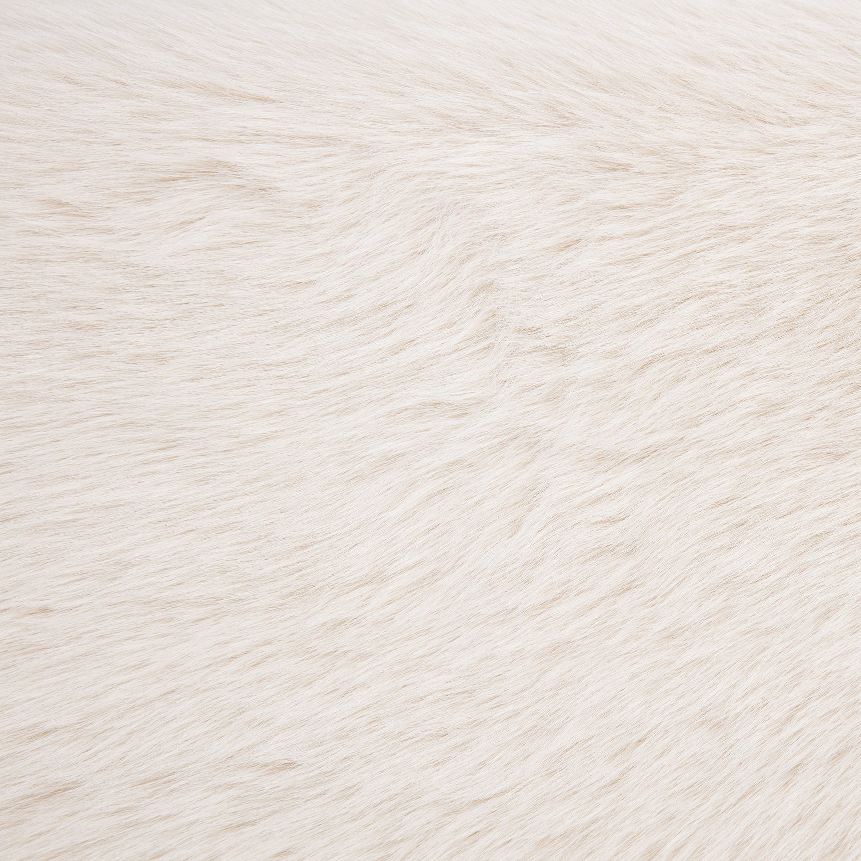 Rebecca Faux Fur Upholstered Eastern King Bed Cream - Tampa Furniture Outlet
