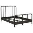 Tampa Furniture Outlet - Coaster - Rocco All Wood Water Pipe Open Frame Full Bed Dark Bronze - 310035F