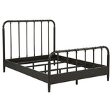 Tampa Furniture Outlet - Coaster - Rocco All Wood Water Pipe Open Frame Full Bed Dark Bronze - 310035F