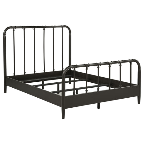 Tampa Furniture Outlet - Coaster - Rocco All Wood Water Pipe Open Frame Full Bed Dark Bronze - 310035F