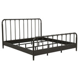 Tampa Furniture Outlet - Coaster - Rocco All Wood Water Pipe Open Frame Eastern King Bed Dark Bronze - 310035KE