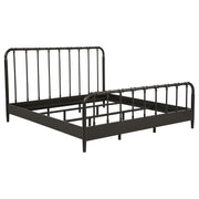 Tampa Furniture Outlet - Coaster - Rocco All Wood Water Pipe Open Frame Eastern King Bed Dark Bronze - 310035KE