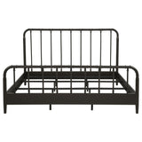 Rocco All Wood Water Pipe Open Frame Eastern King Bed Dark Bronze
