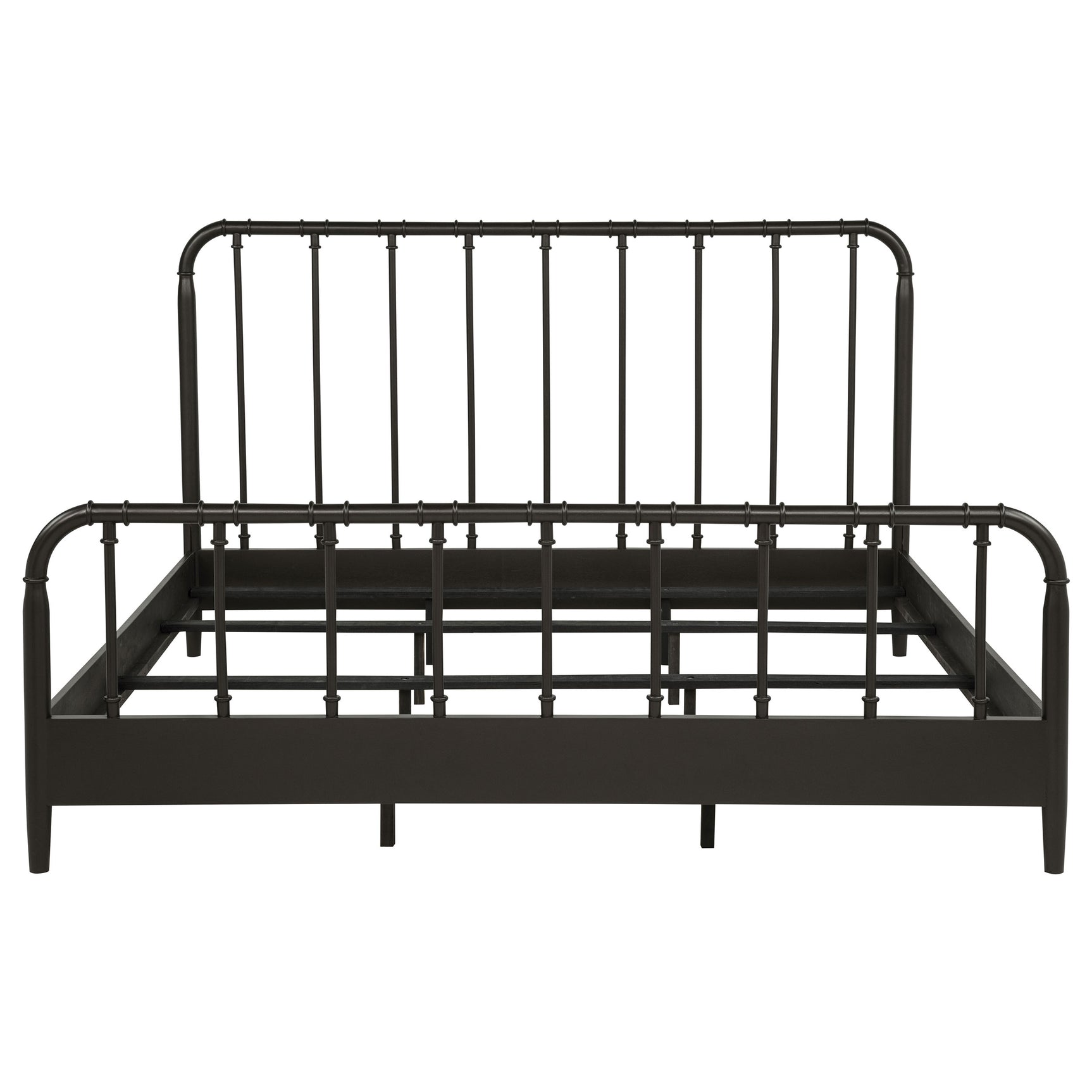 Rocco All Wood Water Pipe Open Frame Eastern King Bed Dark Bronze
