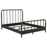 Tampa Furniture Outlet - Coaster - Rocco All Wood Water Pipe Open Frame Queen Bed Dark Bronze - 310035Q