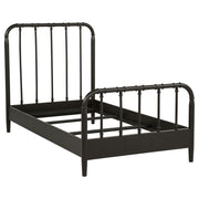 Tampa Furniture Outlet - Coaster - Rocco All Wood Water Pipe Open Frame Twin Bed Dark Bronze - 310035T