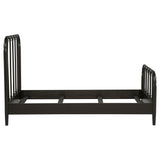 Rocco All Wood Water Pipe Open Frame Twin Bed Dark Bronze