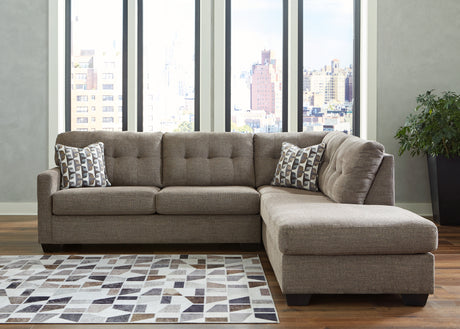 Tampa Furniture Outlet - Ashley Furniture - Mahoney Sectional - LAF 2-Piece Sectional with Chaise / Chocolate - 31005S2