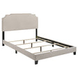 Tampa Furniture Outlet - Coaster - Tamarac Upholstered Full Panel Bed Beige - 310061F