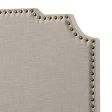 Tamarac Upholstered Queen Panel Bed Beige - Tampa Furniture Outlet