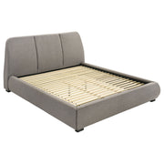 Tampa Furniture Outlet - Coaster - Mokena 46-inch Upholstered Eastern King Platform Bed Taupe - 310090KE