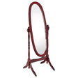 Tampa Furniture Outlet - Coaster - Foyet Wood Adjustable Full Length Cheval Mirror Merlot - 3101