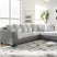 Tampa Furniture Outlet - Ashley Furniture - Clairette Court Sectional - RAF 2-Piece Sectional with Chaise / Alloy - 31503S1