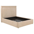 Tampa Furniture Outlet - Coaster - Lawson 54-inch Upholstered Full Platform Bed Light Saddle - 315835LF