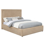 Lawson 54-inch Upholstered Queen Platform Bed Light Saddle